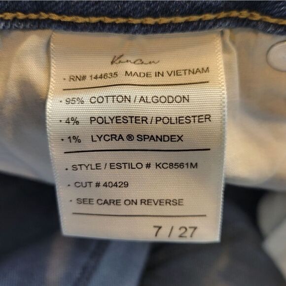 Kancan Style # KC8561M Emmie Mid Rise Skinny Jeans Light Wash Distressed - Picture 8 of 11